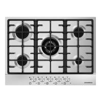 Варочная поверхность газовая 5-ти комф. MGHS 75 78 (680х520) (Материал Металл , Цвет Металлик) в Гурзуф от производителя 