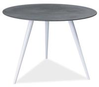 Стол обеденный Signal Evita (металл, стекло-серый,  белый (Signal) ) в Гурзуф от производителя 