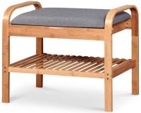 Полка для обуви Halmar ST-12 (натуральный, серый (Halmar ) ) в Гурзуф от производителя 